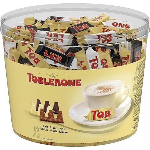 Toblerone - Assortiment de 3 Variétés de Mini Toblerone :