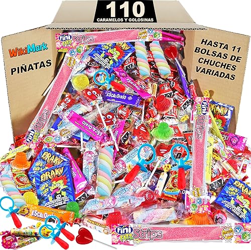 Mega Box 110 friandises remplies de pinata sans allergène, friandises