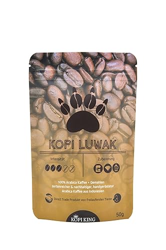 Café Kopi Luwak 100% Arabica 50g (café de chat provenant