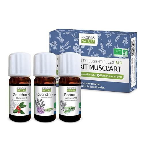 Aroma'kit Muscl'art - 3 huiles essentielles bio - Propos'Nature -