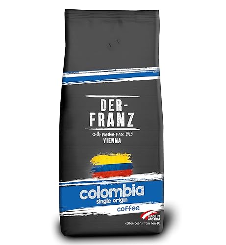 Der-Franz Café d'origine de Colombie, en grains, 1000 g