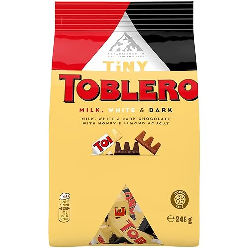 Toblerone – Assortiment de Mini Chocolats au Lait, Chocolat Noir