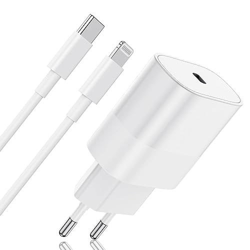 Chargeur Rapide iPhone【Apple Certifié】 20W USB C Adaptateur Secteur et