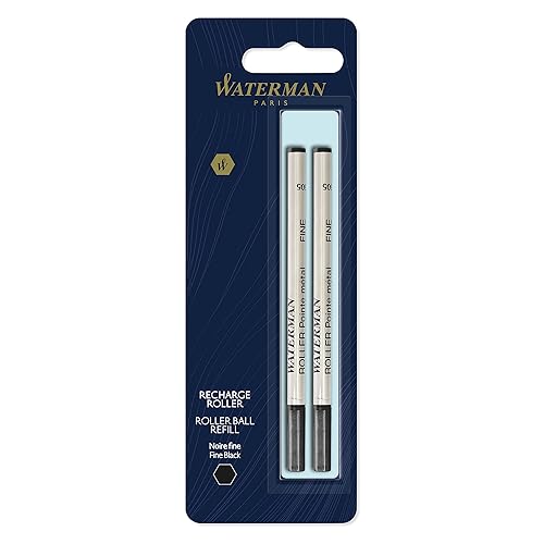 Waterman recharge d’encre pour stylo roller - pointe fine -