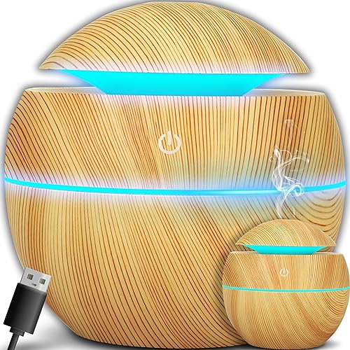 Retoo Diffuseur d'arôme ultrasonique avec éclairage LED coloré, USB, 150