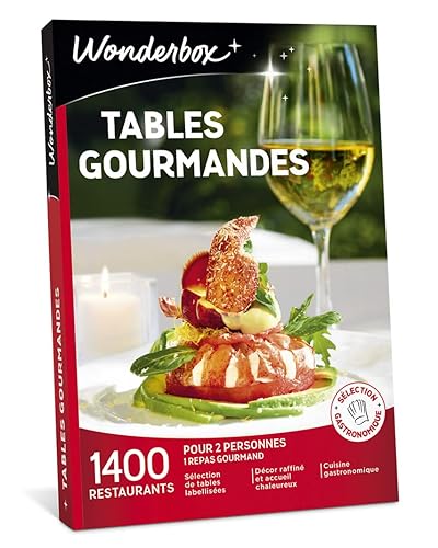 Wonderbox - Coffret Cadeau - Tables Gourmandes - 1400 restaurants