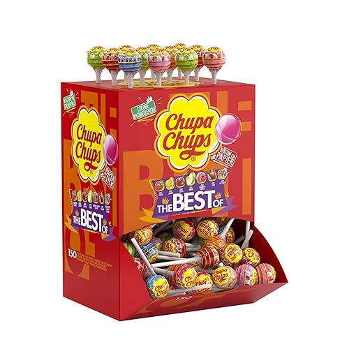Boîte présentoir Sucettes CHUPA CHUPS The Best - 150 pièces