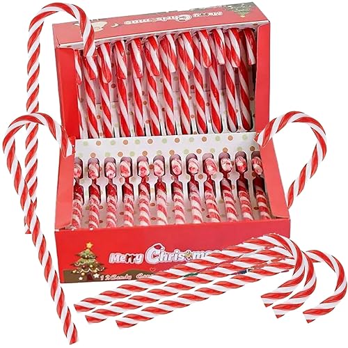 P&E LOT Candy Canes Sucres d'Orges Bâtons Goût Fraise -