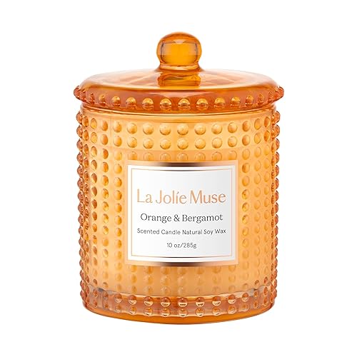 LA JOLIE MUSE Bougie Parfumée à la Bergamote et l’Orange,