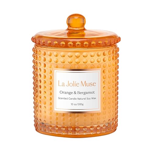 LA JOLIE MUSE Bougie Parfumée à la Bergamote et l’Orange,