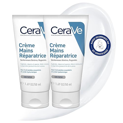 CeraVe Crème Mains Réparatrice | 2 x 50ml | Crème