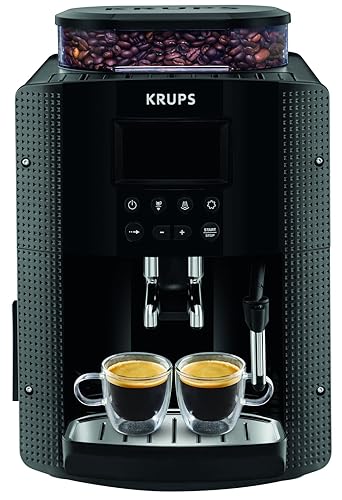 Krups Machine à café grain, 2 expressos simultanés, Ecran LCD,