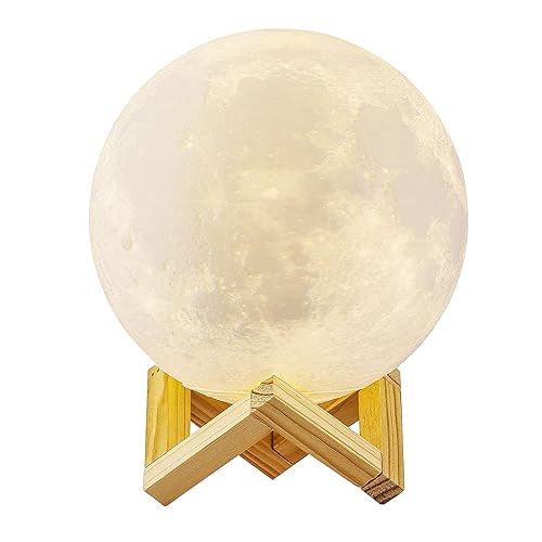 Lampe Lune 3D, ALED LIGHT Veilleuse LED Lampe Luna Tactile