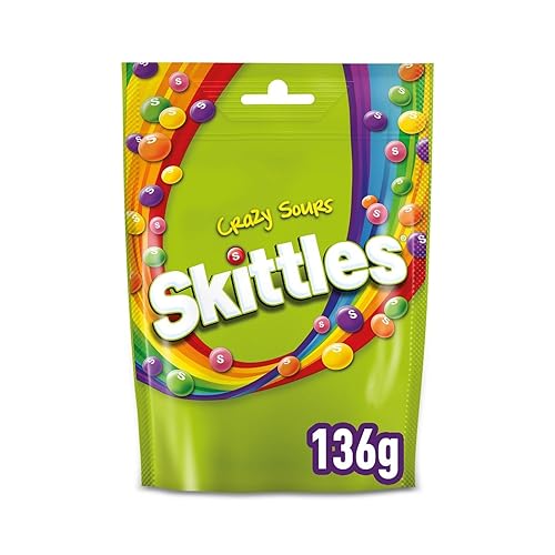 Skittles - Bonbons Crazy Sour - lot de 2 sachets