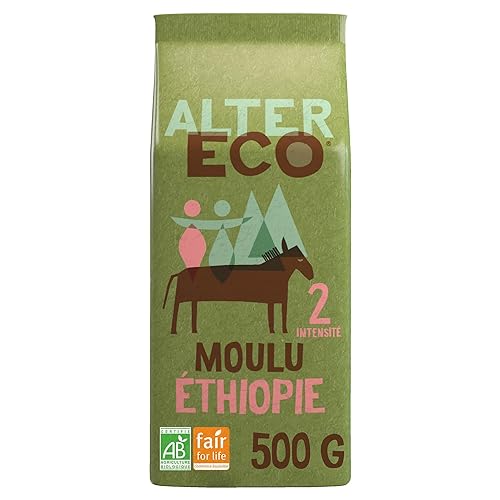 ALTER ECO - Café Moulu - Café Arabica Bio d'Éthiopie