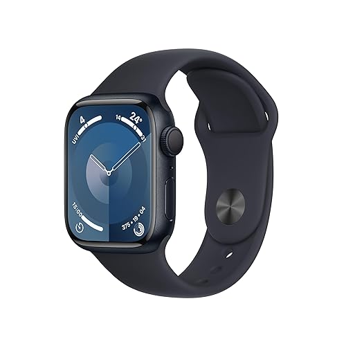 Apple Watch Series 9 (GPS, 41mm) Boîtier Aluminium Minuit avec