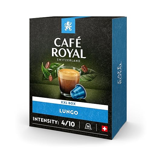 Café Royal Lungo 36 capsules pour machine à café Nespresso