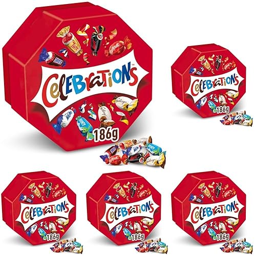 CELEBRATIONS - Boîte cadeau octogonale avec assortiment de chocolat SNICKERS,