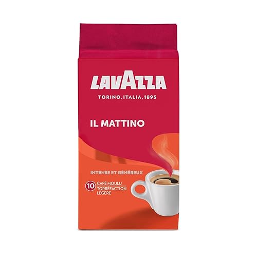 Lavazza, Il Mattino, Café Moulu, Paquets de 250g, Idéal pour