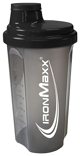IronMaxx Shaker à protéines - Noir Transparent 700 ml |