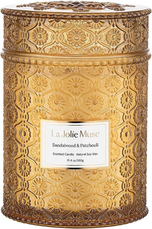 bougie parfumée or