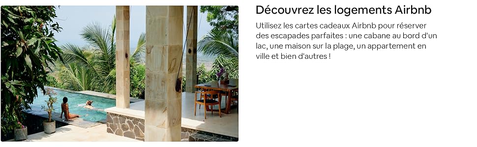 carte cadeau airbnb logements en France et à l'étranger