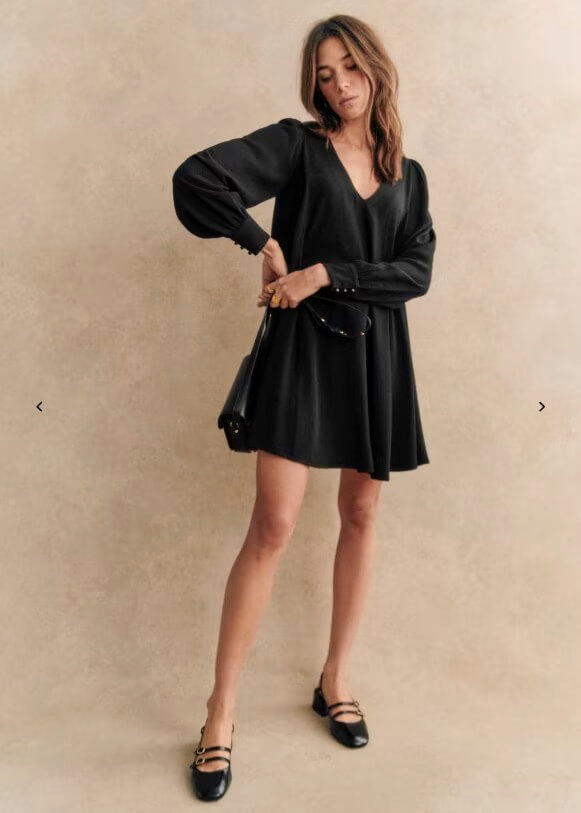 robe courte sezane noire