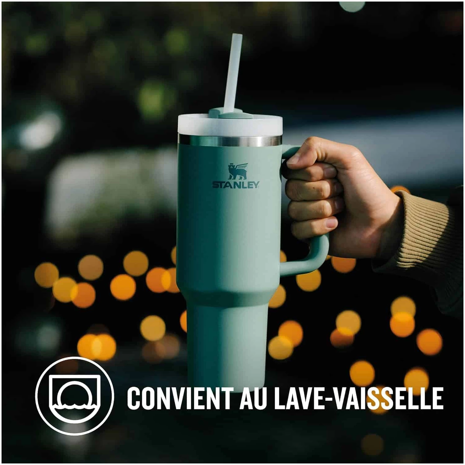 Gourde Stanley Quencher H2.0 1.2L Mug Isotherme avec Paille – Image 6