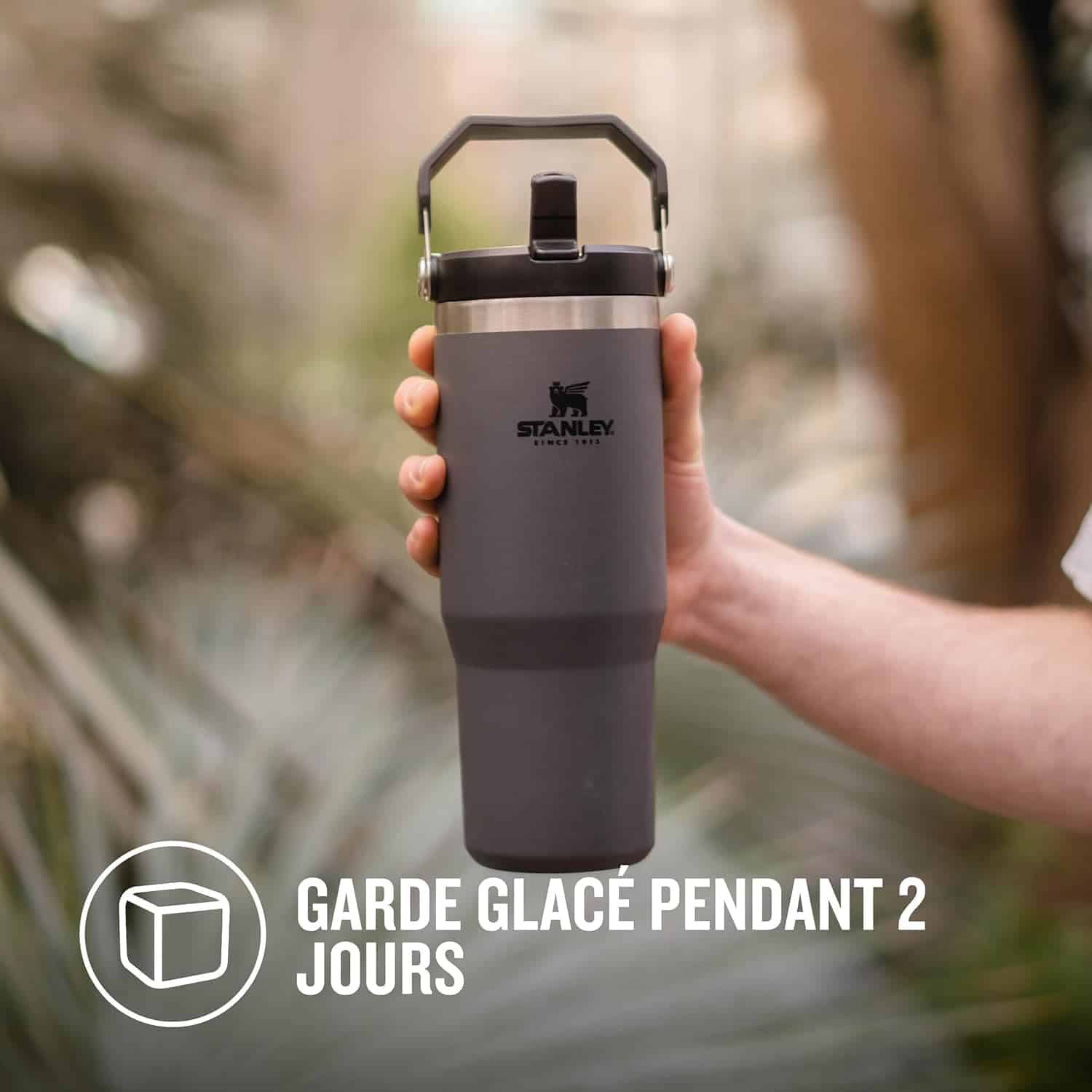 STANLEY 1913 Aerolight Transit Mug Isotherme Café 0.47L - 6 Heures Chaud - 8 Heures Froid - Couvercle Étanche Et Blocable - Thermos - Lavable Au Lave- Vaisselle - Royal Blue Metallic