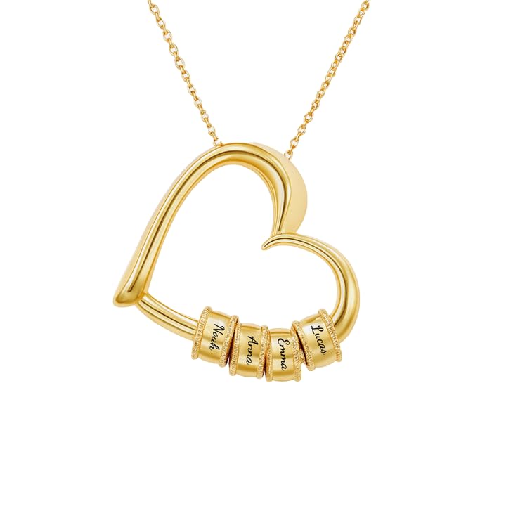 Collier Personnalisé AutoCadeau Maman Mamie Cœur Prénom