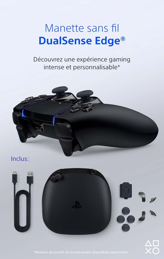 Manette PS5 DualSense Edge AutoCadeau Sans Fil Noire – Image 2