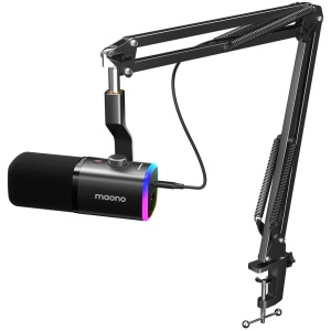 Micro Gaming MAONO PD100XS Noir USB XLR avec Bras