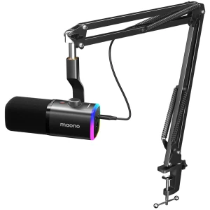 Micro Gaming MAONO PD100XS Noir USB XLR avec Bras