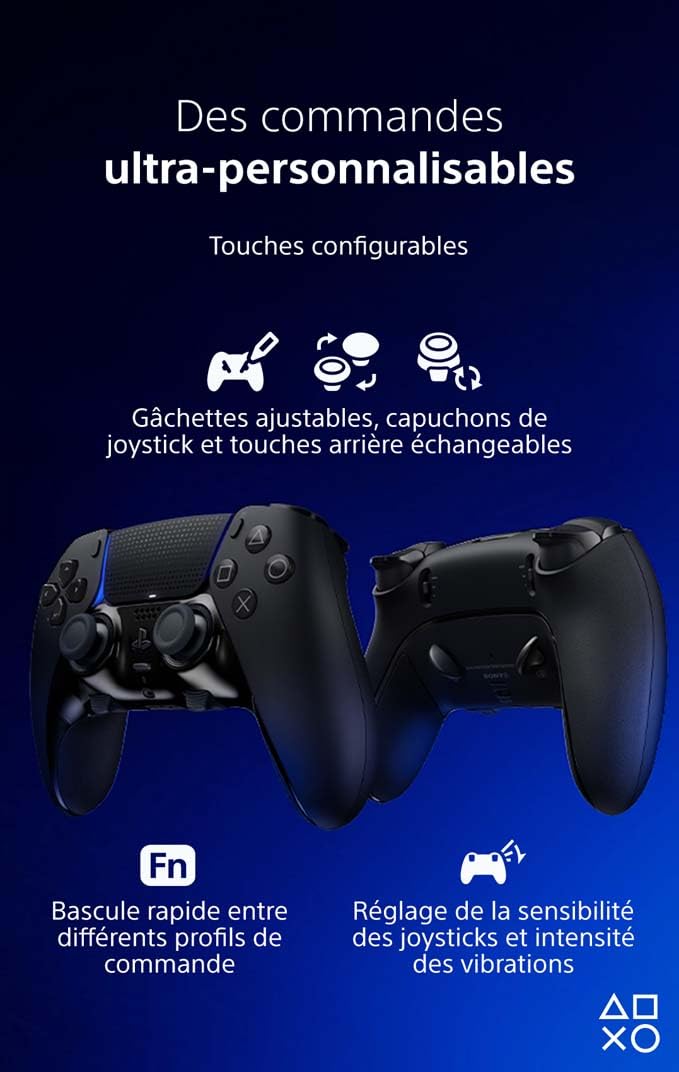 Manette PS5 DualSense Edge AutoCadeau Sans Fil Noire – Image 3