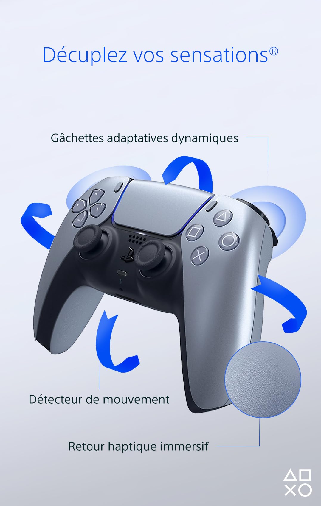 Manette PS5 DualSense AutoCadeau Sans fil Sterling Silver – Image 3