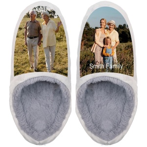 Chaussons Personnalisés AutoCadeau avec Photo et Texte Antidérapants Unisexes