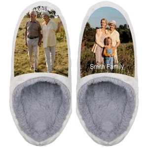 Chaussons Personnalisés AutoCadeau avec Photo et Texte Antidérapants Unisexes