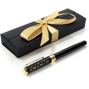 Stylo métallique personnalisé AutoCadeau avec coffret cadeau et gravure laser