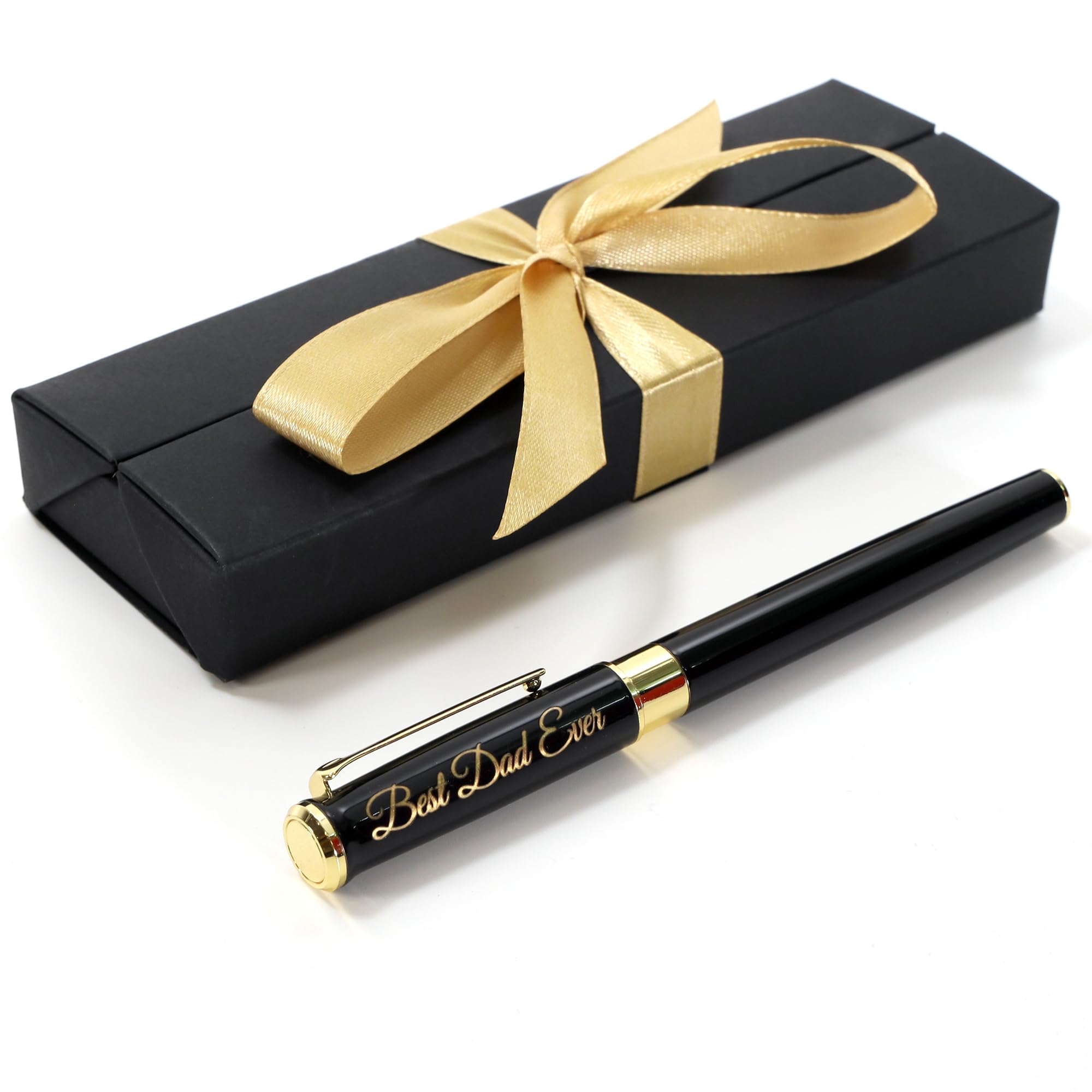 Stylo métallique personnalisé AutoCadeau avec coffret cadeau et gravure laser