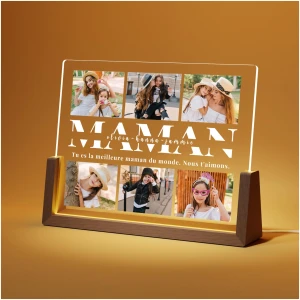 Cadre Photo Lampe Personnalisée AutoCadeau pour Maman