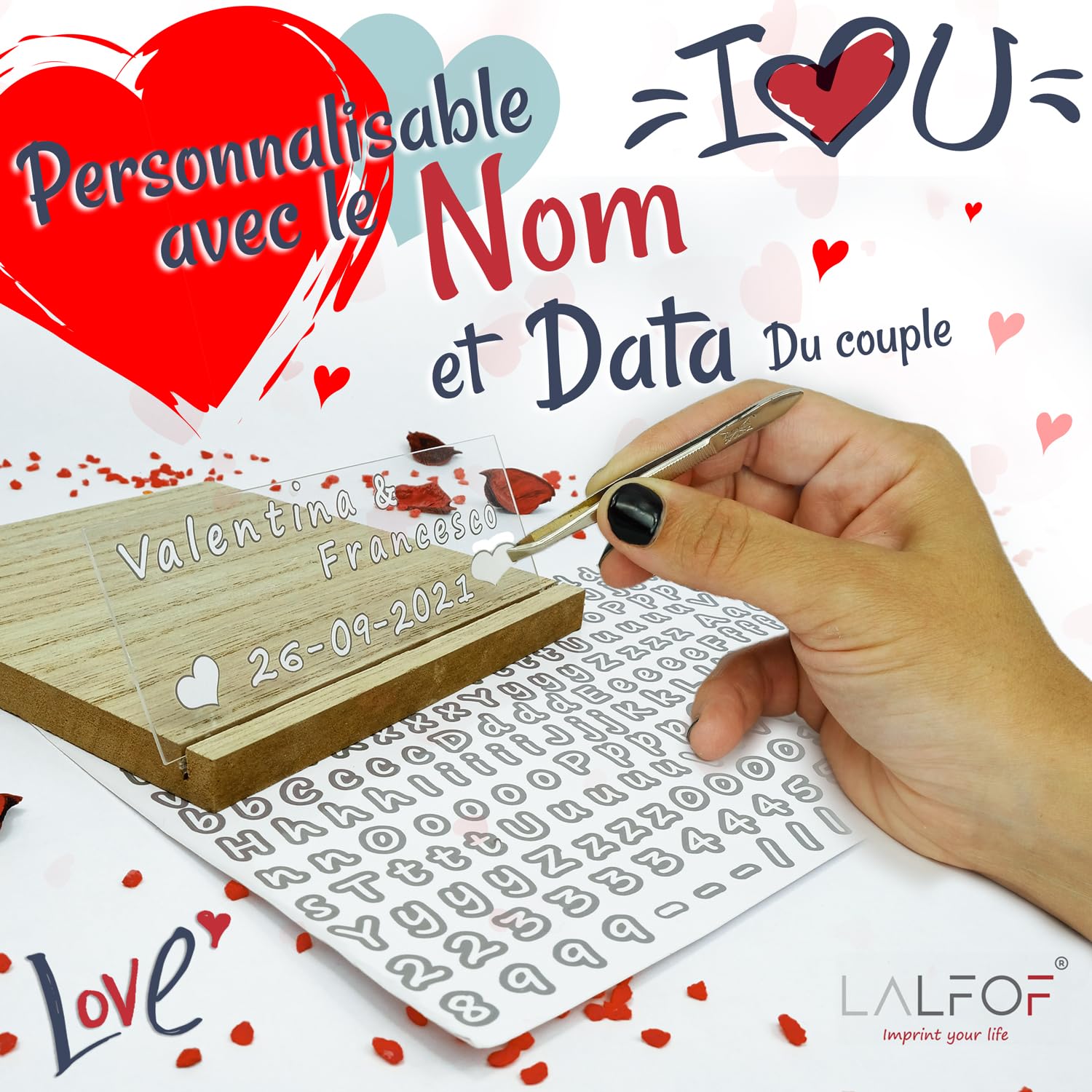 Kit Moulage Main Couple AutoCadeau Personnalisé avec Prénom – Image 2