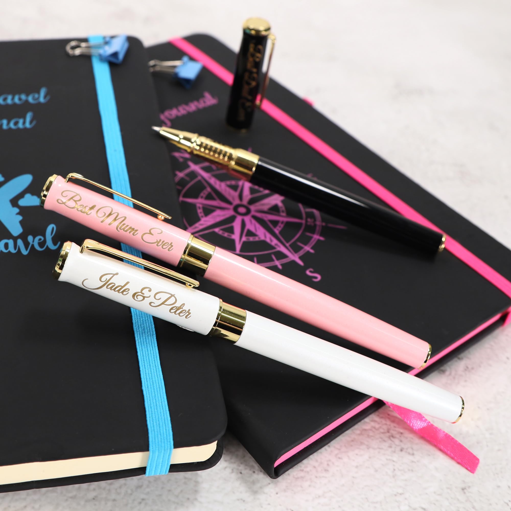 Stylo métallique personnalisé AutoCadeau avec coffret cadeau et gravure laser – Image 5