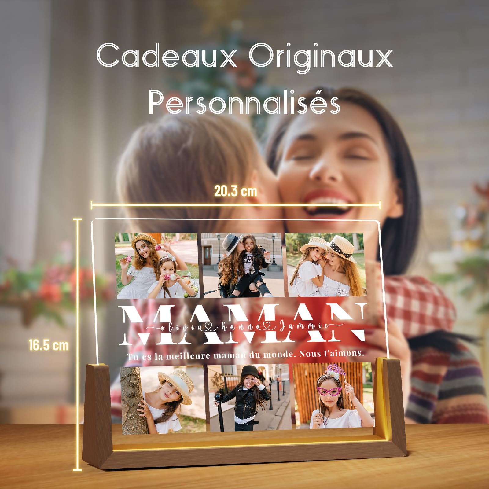 Cadre Photo Lampe Personnalisée AutoCadeau pour Maman – Image 6