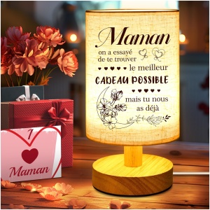 Lampe de Table Personnalisée AutoCadeau pour Mamie Grand-mère