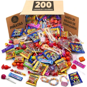 Mega Pack 200 Bonbons et Confiseries Cia&Co pour Piñatas et Fêtes d'Enfants