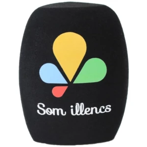 Bonnette anti-vent en mousse AutoCadeau pour micro avec logo personnalisé (noir)