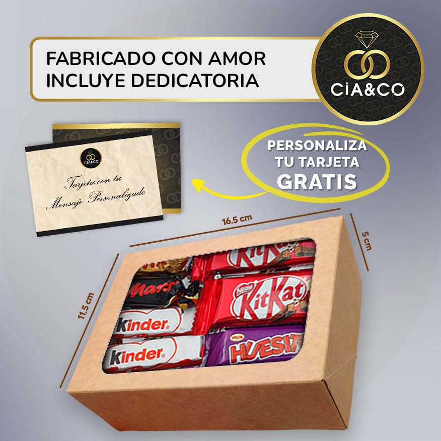 Coffret cadeau personnalisé Kinder Bueno avec 17 chocolats et carte – Image 6