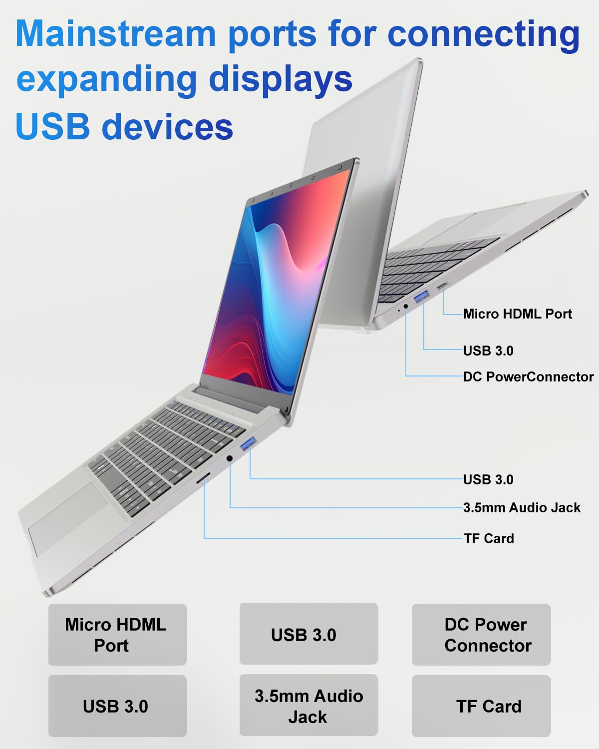 Ordinateur Portable 14 pouces AutoCadeau 2 cœurs 6 Go DDR4 128 Go SSD – Image 6