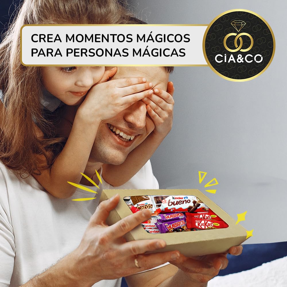 Coffret cadeau personnalisé Kinder Bueno avec 17 chocolats et carte – Image 3