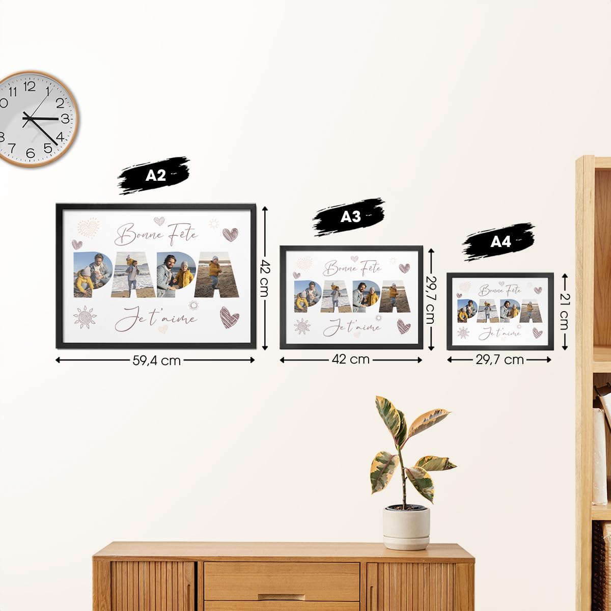 Cadre Personnalisé AutoCadeau Fête des Pères Format A4 A3 A2 – Image 5